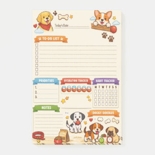 Täglicher Organizer für Hunde Liebhaber Post-it Klebezettel