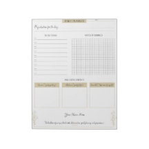 Täglicher Planer Benutzerdefinierter Notepad für W