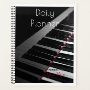 Täglicher Planer mit Piano-Thema - HAMbWG