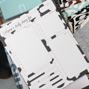 Täglicher Planer Notizen und To-Do-Liste der Pink  Notizblock