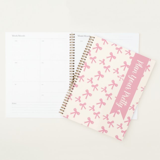 Täglicher Planer Pink Bow Dreams (Anzeige)