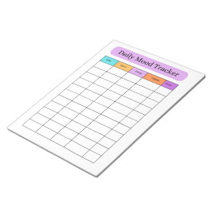 Täglicher Stimmungs-Tracker Minimales Notizbuch Notizblock