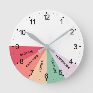 Täglicher Stundenplan - Farben rund um die Uhr