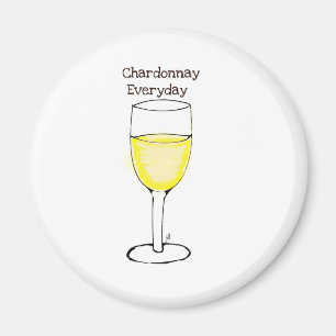 TÄGLICHER WEIN-DRUCK CHARDONNAYS DURCH JILL MAGNET