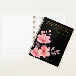 Täglicher Wellness- und Stil-Organizer mit frische Planer