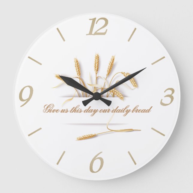 Tägliches Brot Große Wanduhr (Vorderseite)