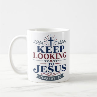Tägliches Glaubenszitat: Blick auf Jesus richten Kaffeetasse