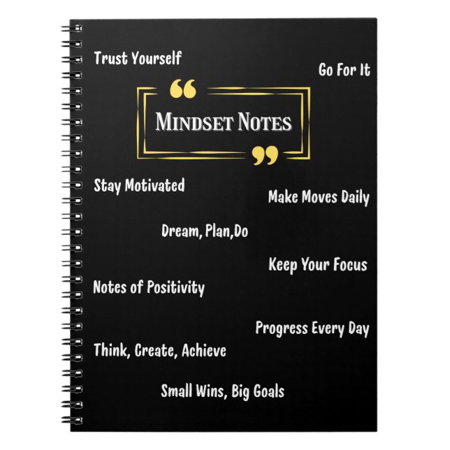 Tägliches Mindset-Notizbuch Notizblock (Vorderseite)