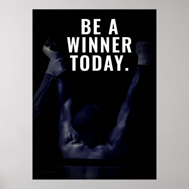 Tägliches Motivationspaket gewinnen Poster (Vorne)