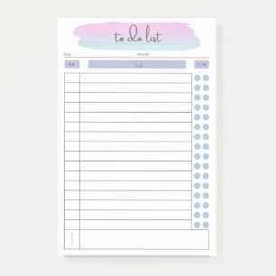 Tägliches Nachbearbeiten Post-it Klebezettel