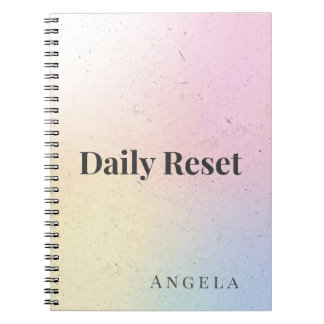 Tägliches Reset-Journal-Notizbuch Notizblock