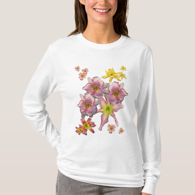 Taglilie-Blüte T-Shirt (Vorderseite)