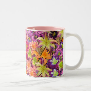 Taglilie-Blüte Zweifarbige Tasse