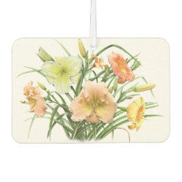 Taglilie Bouquet Botanischer Blumenentwurf Autolufterfrischer