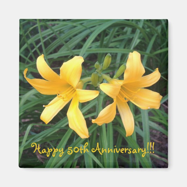 TAGLILIE "Downey" Gold Duo — Magnet (Vorne)