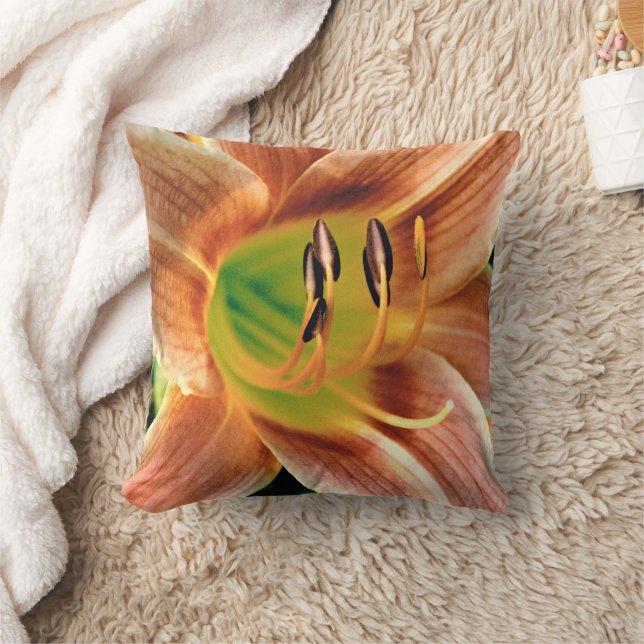 Taglilie Makro Kissen (Decke)