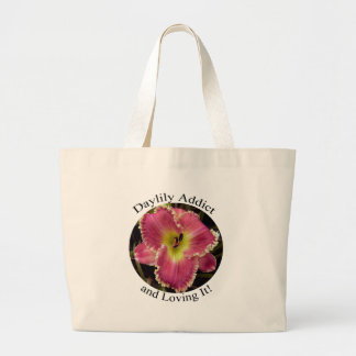 Taglilie-Süchtig-Tasche Jumbo Stoffbeutel