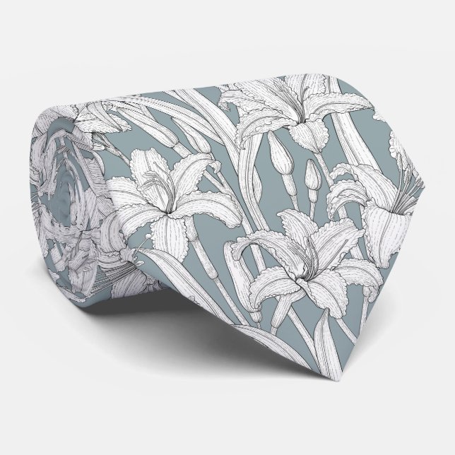 Taglilien Krawatte (Gerollt)