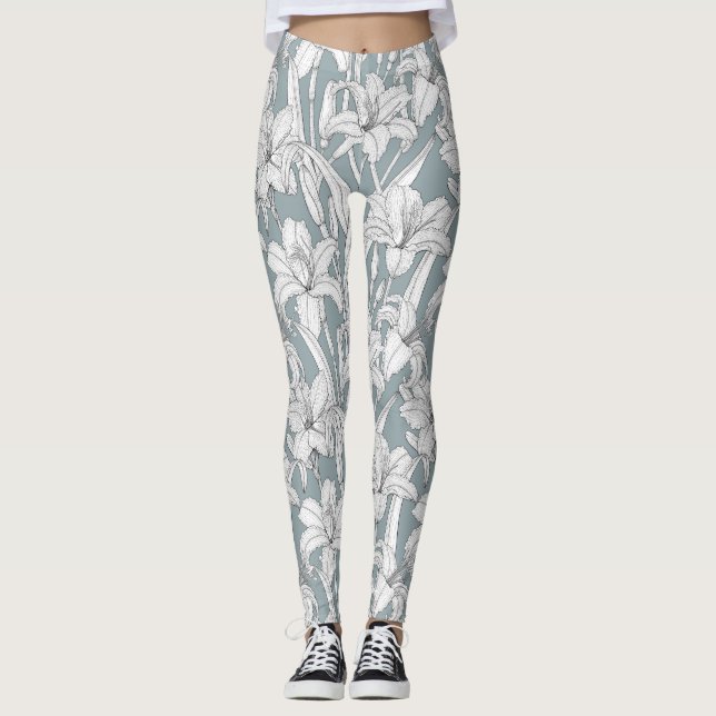 Taglilien Leggings (Vorderseite)