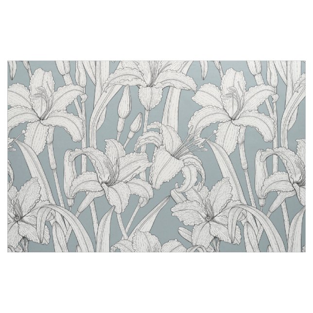 Taglilien Stoff (Fat Quarter (45,7 x 55,9 cm))