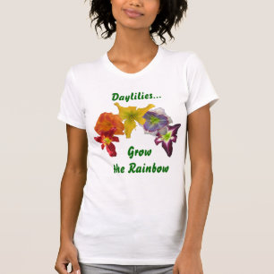 Taglilien wachsen den Regenbogen T-Shirt