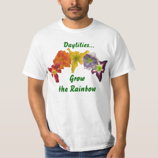 Taglilien wachsen den Regenbogen T-Shirt