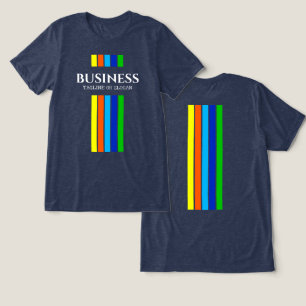 Tagline für Firmennamen Moderne vertikale Streifen Tri-Blend Shirt