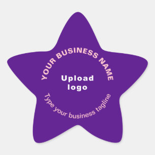 Tagline für Lila Star-Shape-Aufkleber Stern-Aufkleber