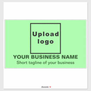 Tagline Light Green Large Rectangle Vinyl Aufkleber