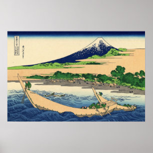 Tago Bucht nahe Eijiri Tokaido durch Katsushika Poster