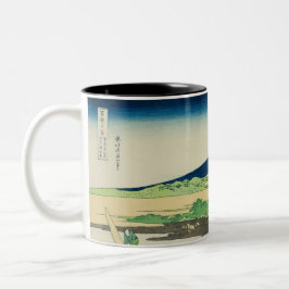 Tagonoura-Bucht nahe Ejiri am Tokaido Zweifarbige Tasse