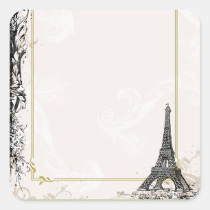 Tags der Aufkleber für den Eiffelturm