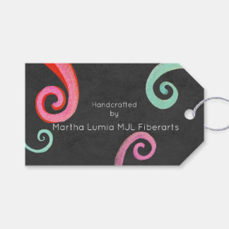Tags der Faserkunst Geschenkanhänger