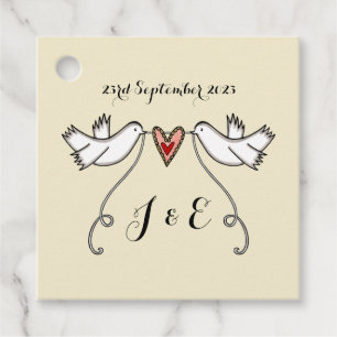 Tags der Gastgeschenk Hochzeit der personalisierte Geschenkanhänger