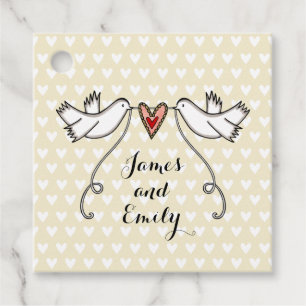 Tags der Gastgeschenk Hochzeit der personalisierte Geschenkanhänger
