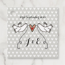 Tags der Gastgeschenk Hochzeit der personalisierte Geschenkanhänger
