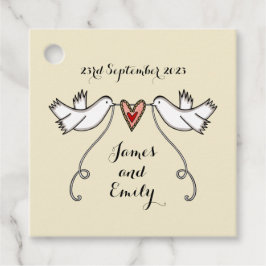 Tags der Gastgeschenk Hochzeit der personalisierte Geschenkanhänger