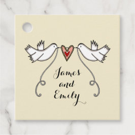 Tags der Gastgeschenk Hochzeit der personalisierte Geschenkanhänger