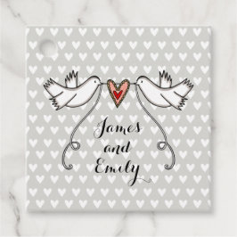 Tags der Gastgeschenk Hochzeit der personalisierte Geschenkanhänger