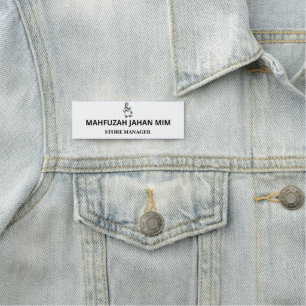 Tags der Golftasche. Abzeichen aus Metall. Adhesiv Namensschild