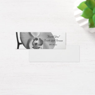Tags der weißen Orchideen-Gastgeschenk Hochzeit