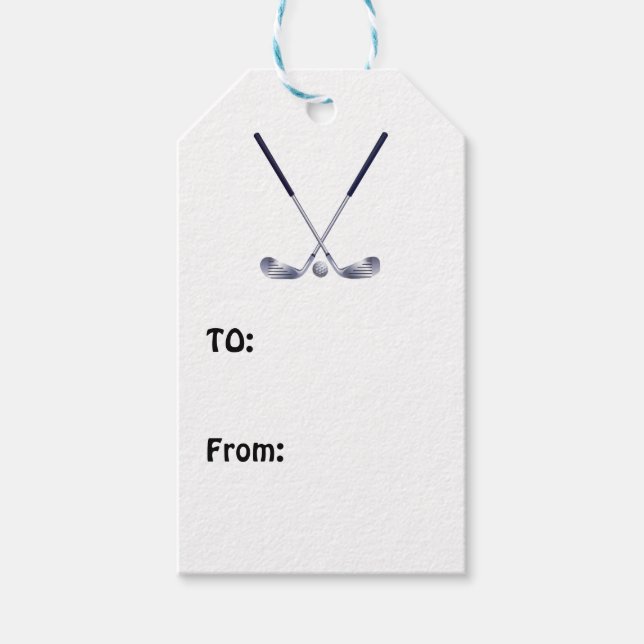 Tags für Golfgeschenke Geschenkanhänger (Vorderseite)