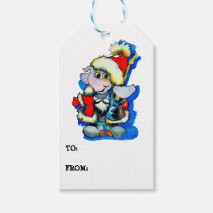 Tags für Winterurlaube mit Metalphant Geschenkanhänger
