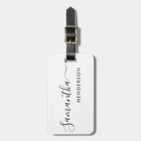 Tags mit weißem Gepäck Hochzeitstisch Plan/Gefalle
