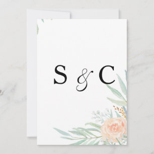 Tags. Pfirsichcreme. Hochzeitsstandort Mitteilungskarte