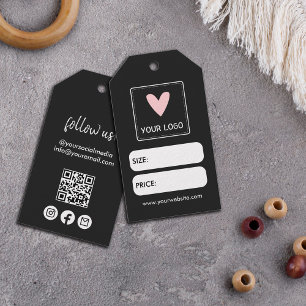 Tags zum Social Media-Preis für das Logo "Black Yo Geschenkanhänger