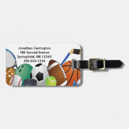 Tags zum Sportdesign Gepäckanhänger