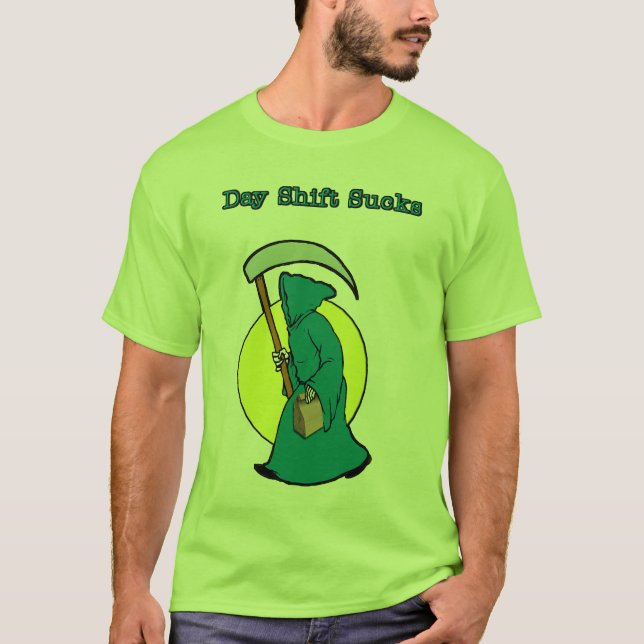 Tagschicht ist zum Kotzen T-Shirt (Vorderseite)