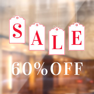 TagShop-Rabatt für den Verkauf im Business Store Fensteraufkleber