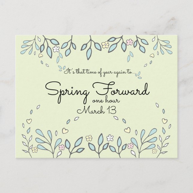 Tagsparen Erinnerung Business Postkarte (Vorderseite)